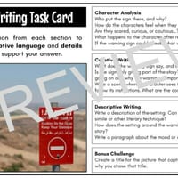 Creative Writing Prompts - task cards with pictures - thumbnail 4 of 5