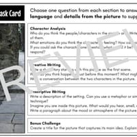 Creative Writing Prompts - task cards with pictures - thumbnail 5 of 5