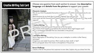Creative Writing Prompts - task cards with pictures - image 5 of 5