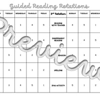 Guided Reading Groups - timetables and group organisers - thumbnail 2 of 8