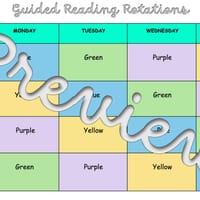 Guided Reading Groups - timetables and group organisers - thumbnail 3 of 8