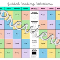 Guided Reading Groups - timetables and group organisers - thumbnail 5 of 8