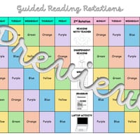 Guided Reading Groups - timetables and group organisers - thumbnail 6 of 8