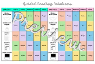 Guided Reading Groups - timetables and group organisers - image 6 of 8