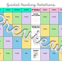 Guided Reading Groups - timetables and group organisers - thumbnail 4 of 8