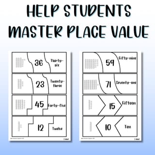 MAB Place Value Puzzle | tens, hundreds & thousands - image 4 of 4