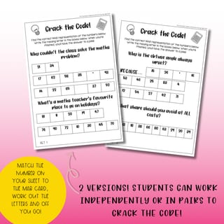 Crack the Code Place Value MAB | 2-digit numbers - image 2 of 4