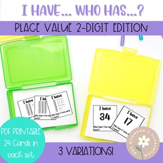 MAB Place Value I have Who Has Game | 2-digit - image 1 of 4