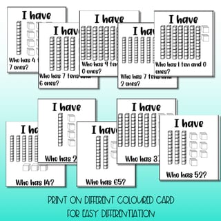 MAB Place Value I have Who Has Game | 2-digit - image 4 of 4