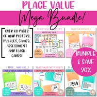 Place Value Bundle | MAB | tens, hundreds & thousands - thumbnail 1 of 4