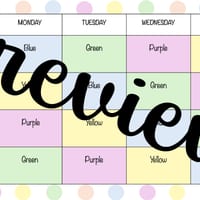 Guided Reading Timetable and Organisers PowerPoint - Editable (pastel polka dot theme) - thumbnail 3 of 5