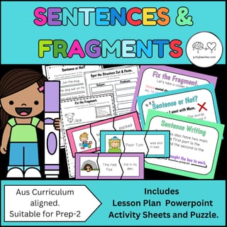 Sentence Writing - Sentences and Fragments for Foundation & Year 1 - image 1 of 4