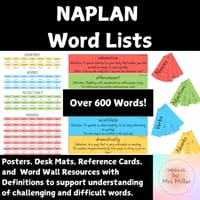 NAPLAN Difficult & Challenging Word Resources - thumbnail 1 of 4