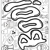 Spooky Season - Colouring In Pages for Kids - thumbnail 2 of 3