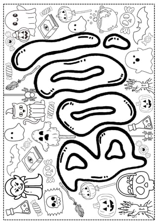 Spooky Season - Colouring In Pages for Kids - image 2 of 3