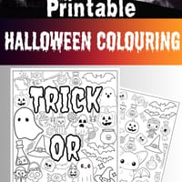Spooky Season - Colouring In Pages for Kids - thumbnail 1 of 3