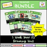 Art Lessons: 5 Week Year 1/2 Drawing Unit - Creating and Making - thumbnail 1 of 2