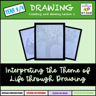 Interpreting the Theme of Life Through Drawing - Creating and Making Drawing Lesson 1 - image 1 of 3
