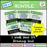 Art Lessons: 5 Week 3/4 Drawing Unit - Creating and Making - thumbnail 1 of 2