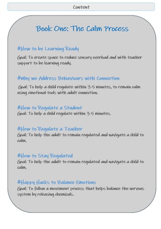 The 4Step Calm Process: The Care Curriculum-Book One - image 6 of 6