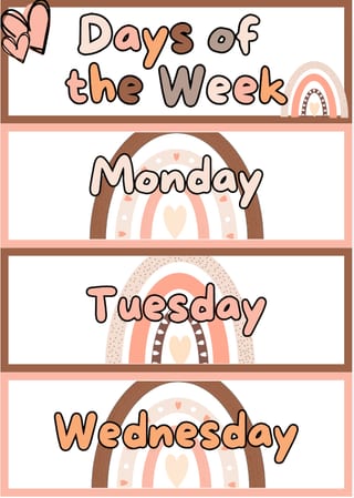 Neutral Rainbow Classroom Decor Pack PLUS Daily PowerPoint - image 5 of 9