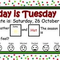 Christmas Themed Daily PowerPoint (editable) -with Christmas Countdown - thumbnail 8 of 9