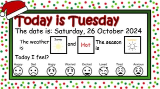 Christmas Themed Daily PowerPoint (editable) -with Christmas Countdown - image 8 of 9