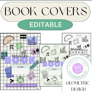 Student Book Covers (Editable) - image 1 of 4