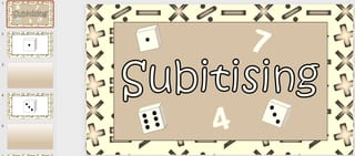 Subitising/Subitizing Pack including Powerpoints and hands on materials - image 1 of 9