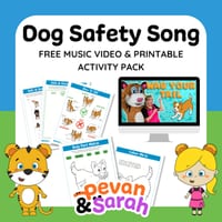 Dog Safety for Kids | Music Video & Printable Activity Pack for Home & School