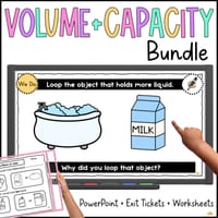 Volume and Capacity Math Measurement Powerpoint Lessons Assessment Kinder/Prep