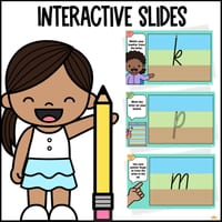 NSW Foundation Font Handwriting PowerPoint – Lowercase Letter Formation with Dirt, Grass & Sky Lines - thumbnail 3 of 4
