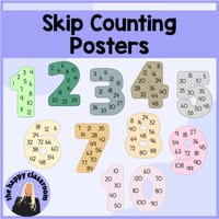 Jungle Safari Skip Counting Number Multiplication Posters - thumbnail 1 of 1