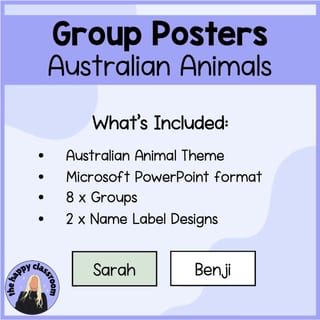 Australian Animal Themed Group Posters - Literacy and Numeracy Rotations / Centres - image 3 of 3