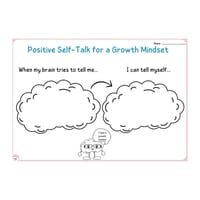 Growth Mindset -Positive Self-Talk Worksheets - thumbnail 2 of 4