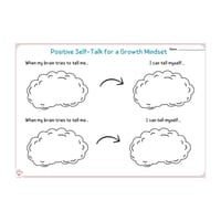 Growth Mindset -Positive Self-Talk Worksheets - thumbnail 3 of 4