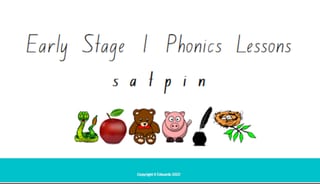 SATPIN Phonics PowerPoint Lesson - image 1 of 4