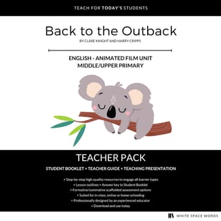 Teacher Pack - Back to the Outback (film unit) - Years 3 & 4 - image 1 of 5
