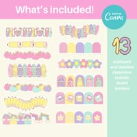 pastel classroom decor bundle bulletin board borders kit modern classroom decor| Canva Template - thumbnail 4 of 8