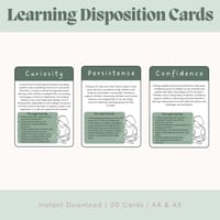 Early Years Learning Disposition Cards EYLF Educator Resource - thumbnail 1 of 3