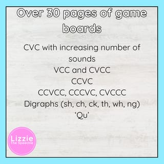 Phonics Success Series: Game boards with consonants, short vowels, and digraphs - image 2 of 4