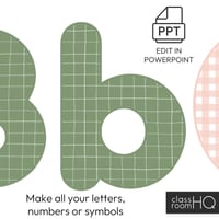 Calm Retro Daisy Editable Bulletin Board Lettering HAZY DAISY Classroom Decor - thumbnail 4 of 5