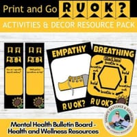 R U OK Activities and Decor pack Print and Go - thumbnail 1 of 2