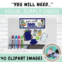 School supplies you will need print and go ClipArt pack - thumbnail 1 of 4