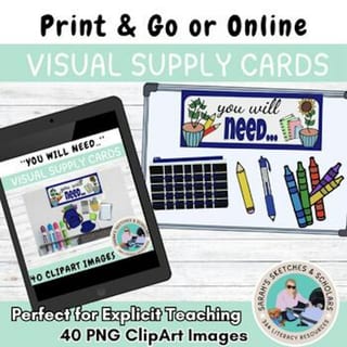 School supplies you will need print and go ClipArt pack - image 3 of 4