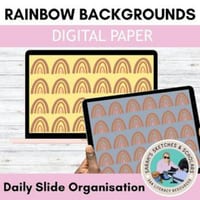 Rainbow background Digital Paper - thumbnail 1 of 4
