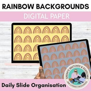 Rainbow background Digital Paper - image 1 of 4