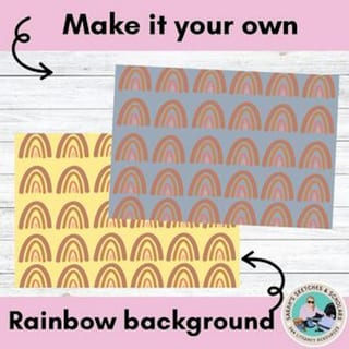 Rainbow background Digital Paper - image 4 of 4