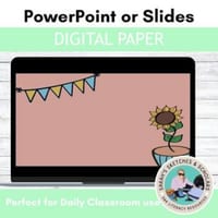 Botanical Digital Resources and ClipArt background templates for Google Slides - thumbnail 4 of 6