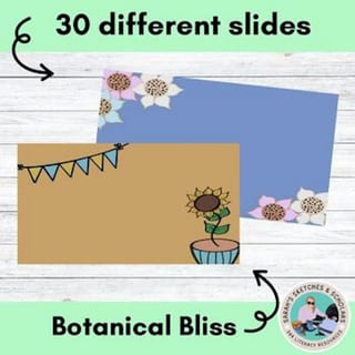 Botanical Digital Resources and ClipArt background templates for Google Slides - image 6 of 6